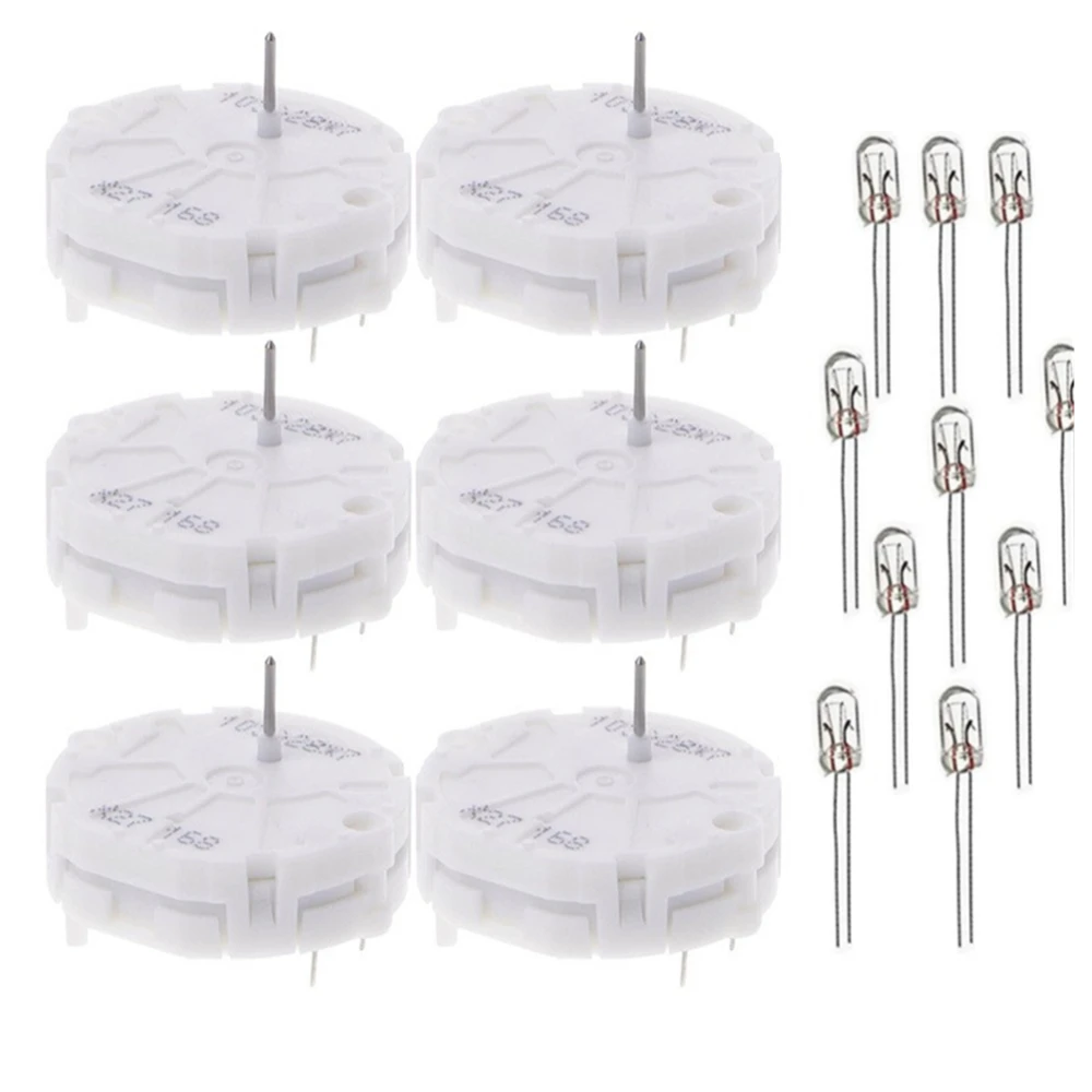 For GM GMC Instrument Cluster X27.168 Stepper Motor 6Pcs Speedometer Gauge Motor With 10 Dashboard Bulbs Replacement`