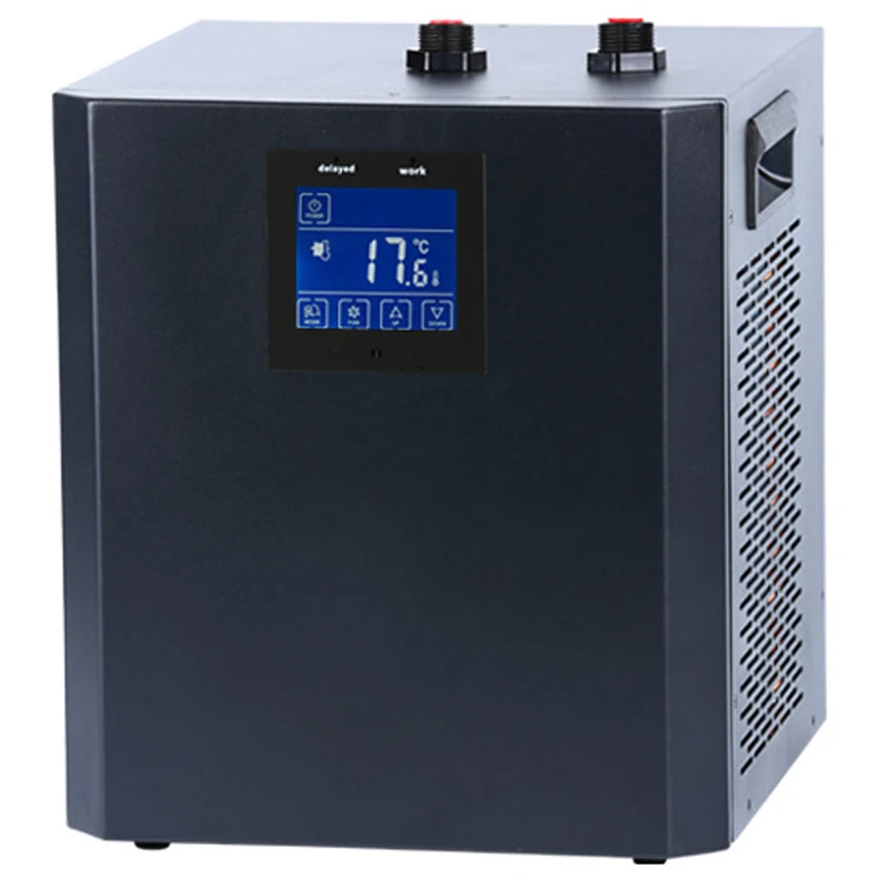 Aquarium Chiller 1/3 HP Water Chiller for Hydroponics System Home Use Axolotl Fish Coral Shrimp 110V with Pump and Pipe