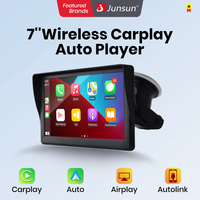 Junsun 7” Car Portable Tablet Wireless CarPlay Android Radio Bluetooth Navigation Touch Screen Car Multimedia Player GPS