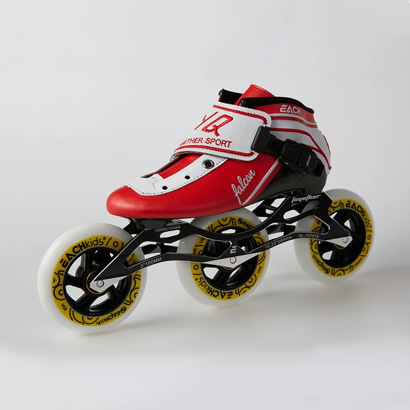 EACHkids Quad Speed Skates Professional Inline Speed Skates 3 Wheels Inline Speed Skates Roller