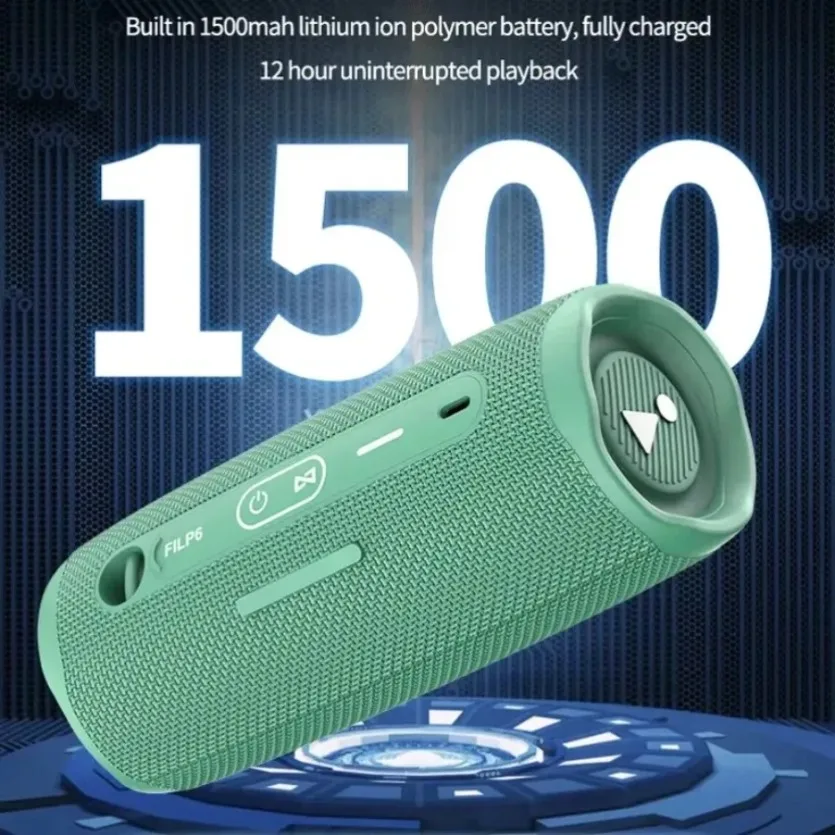 XIKCU Flip6 MultiFunction Bluetooth AudioTWS Audio Caixa De Som Outdoor Portable Subwoofer Wireless Home Theater Dual Speaker image 2