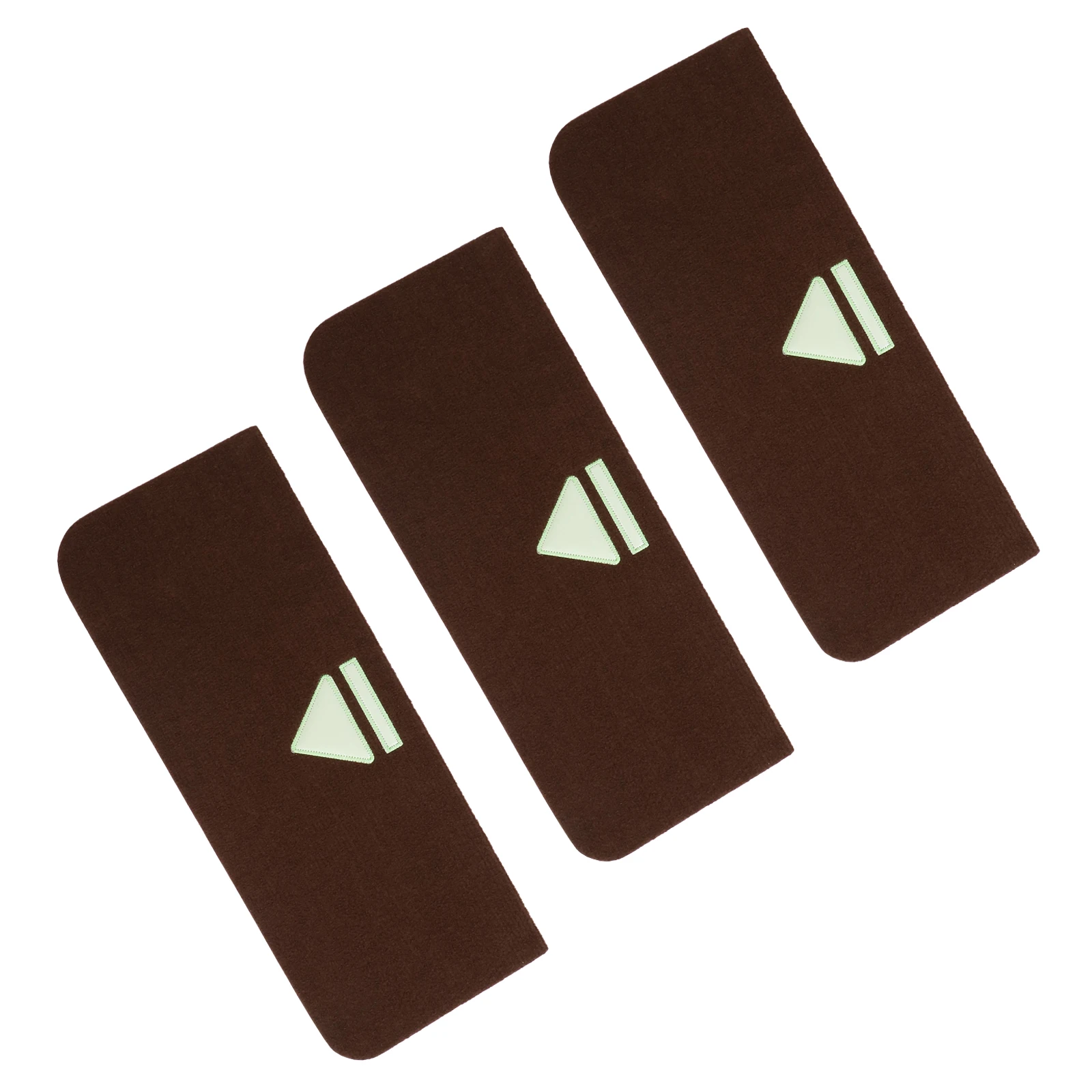 

3pcs Stair Mat Luminous Tread Pads Non Slip Back Household Step Carpets Glow Dark Arrow Pattern Material