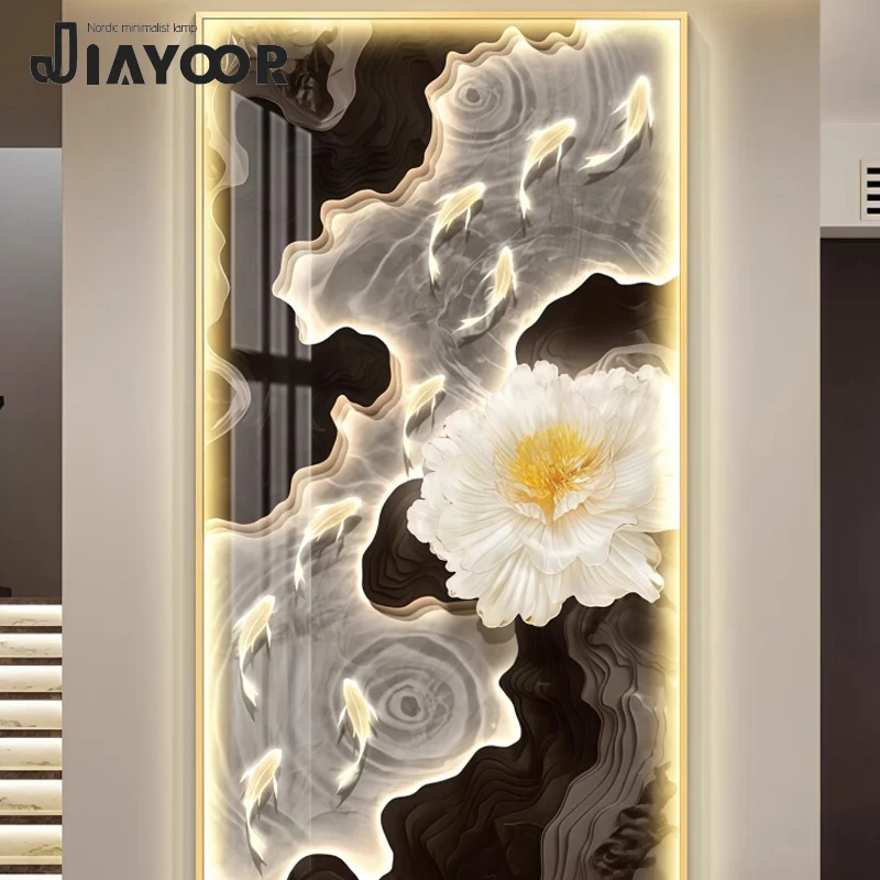 Peinture décorative Led moderne haut de gamme, décoration de maison, entrée, salon, chambre à coucher, escalier, couloir, lumière murale