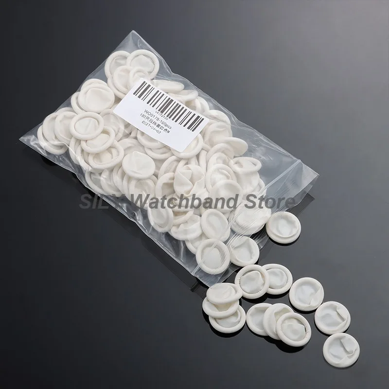 50/100/200Pcs Watch Repair Tools Fingertips Gloves for Watchmaker Disposable Latex Rubber Finger Cots Latex Gloves Finger Cuff