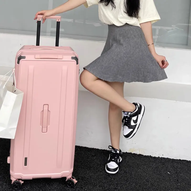 Large Capacity Suitcase Mute Spinner Wheels Rectangular Luggage Suitcases Travel Trolley Case 22&30&36&40 Inch