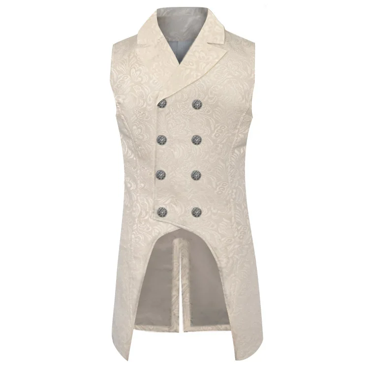 Men's Fashion Steam Punk Pure Color Formal Coat Retro Uniform Style Clothing Chinese Manufacturer Summer Season Low Price