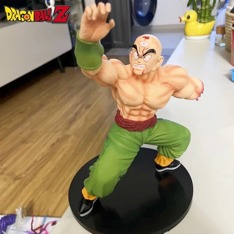 

24cm Dragon Ball Figures Anime Tien Shinhan Action Figures Gk Tien Shinhan Broken Arm Pvc Model Toys Decoration Christmas Gifts