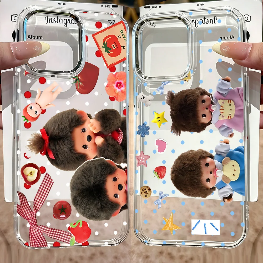 HOT Cute M-Monchhichis Phone Case for Samsung Galaxy A57 A56 A36 A26 A06 A55 A35 A16 A54 A34 A25 A24 A15 A14 A05 A73 A53 4G 5G