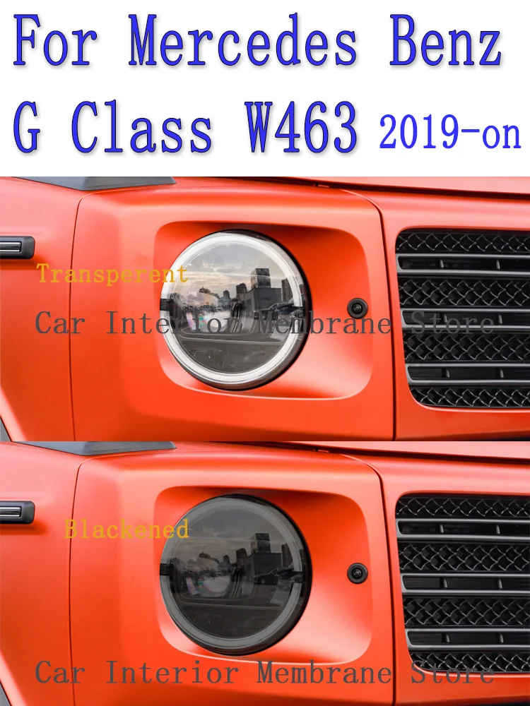 

Для Mercedes Benz G Class W463 2019 Автомобильная внешняя фара Защита от царапин передняя лампа ТИНТ фотолампа аксессуары для ремонта