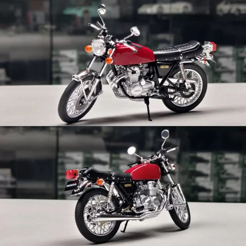 1:12 Aoshima CB400 Alloy Model Simulation Motorcycle Collection Ornament Child Toy Gift in Stock Shipping Protection - Image 2