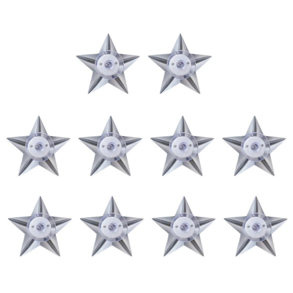 10 قطعة Led الخماسية نجمة ضوء الليل اللون تغيير لغرفة نوم الحضانة ديكور نجمة على شكل مصباح الإضاءة المحيطة #3