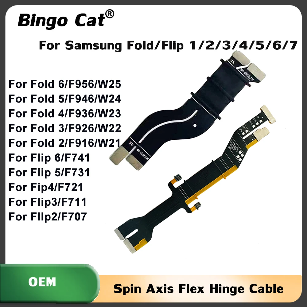 

Original Motherboard Flex Cable Spin Axis LCD Connection For Samsung Z Fold 7 F9660 SM-F9660 Z Flip 6 SM-F7410 Spin Axis Flex