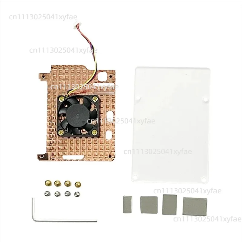 Pure Copper Heatsink Metal Enclosure, Passive Cooling Protective Shell for Single Board Computer 5