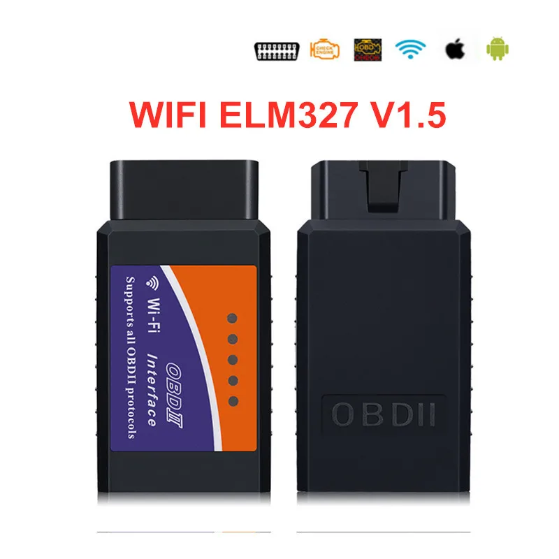 WIFI ELM327 V1.5 OBD2 Scanner ELM-327 Wifi OBD2 Code Reader Elm 327 WIFI 1.5 Car Diagnostic Tool For Android/IOS/Windows