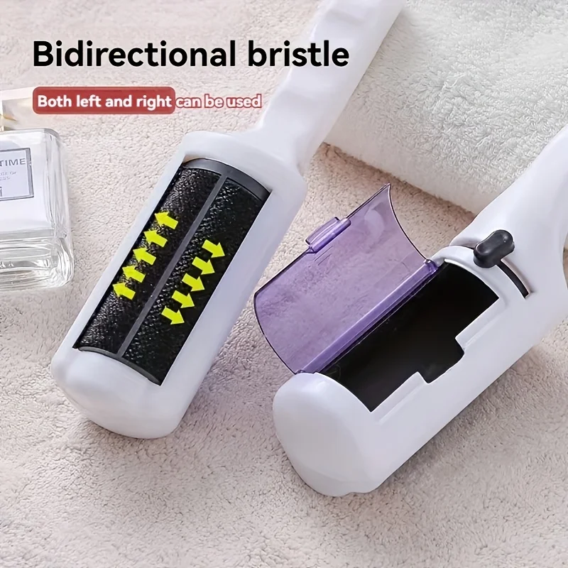 Reusable Electrostatic Lint Dusting Brush, Ergonomic Grip Quick Hair Lint Remover for Fabric Household Use