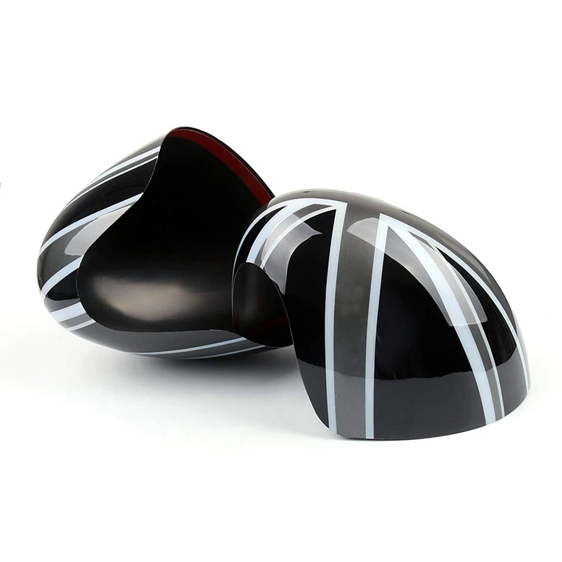 2 Pair Car Accessories: 1 Pair Car Dashboard Side Air Vent Decoration Ring Cover & 1 Pair Door Side Mirror Cover Caps