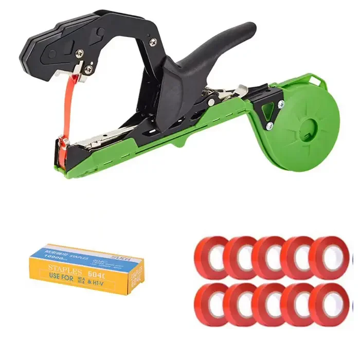 2025年プロ仕様 つる結束機 調整可能な張力付き ぶどう・トマト・きゅうり植物用 ガーデン結束ツール