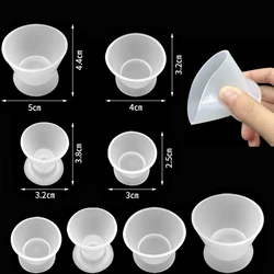 4Pcs Dental Silicone Mixing Bowl High Temperature Disinfecting Flexible Self Solidifying Mixing Cup Self Setting Cup Lab Tools