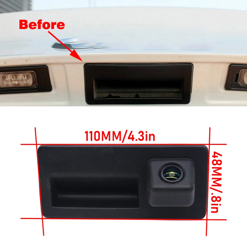 Car Trunk Handle Camera For Porsche Cayenne 92A 2010~2014 2015 2016 2017 2018 Car Rear view Reverse Camera HD CCD Night Vision