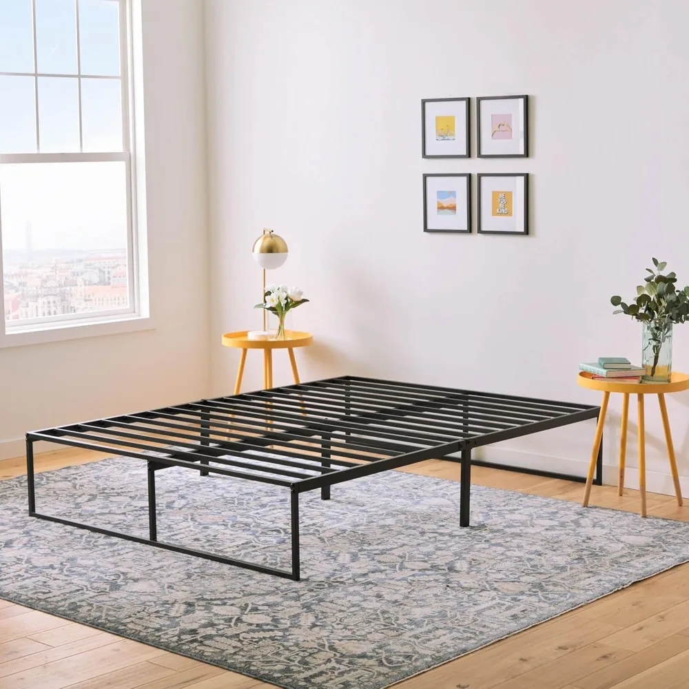 

XMSJ Metal Platform Bed Frame,Under Bed Storage Space, No Box Spring Needed - 14" High,Modern Contemporary