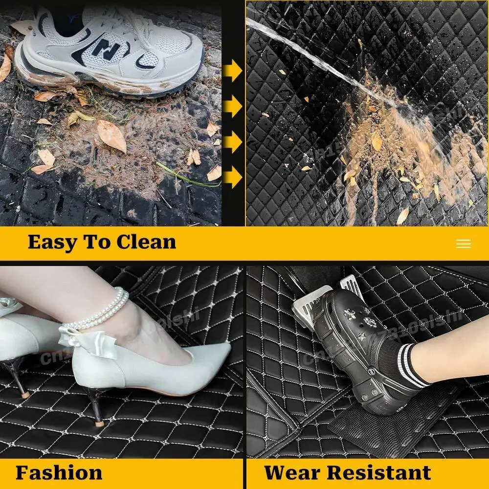 Auto Full Coverage Trunk Mat For BMW iX 2022 2023 Leather Car Boot Cover Pad Cargo Liner Interior Protector Accessories