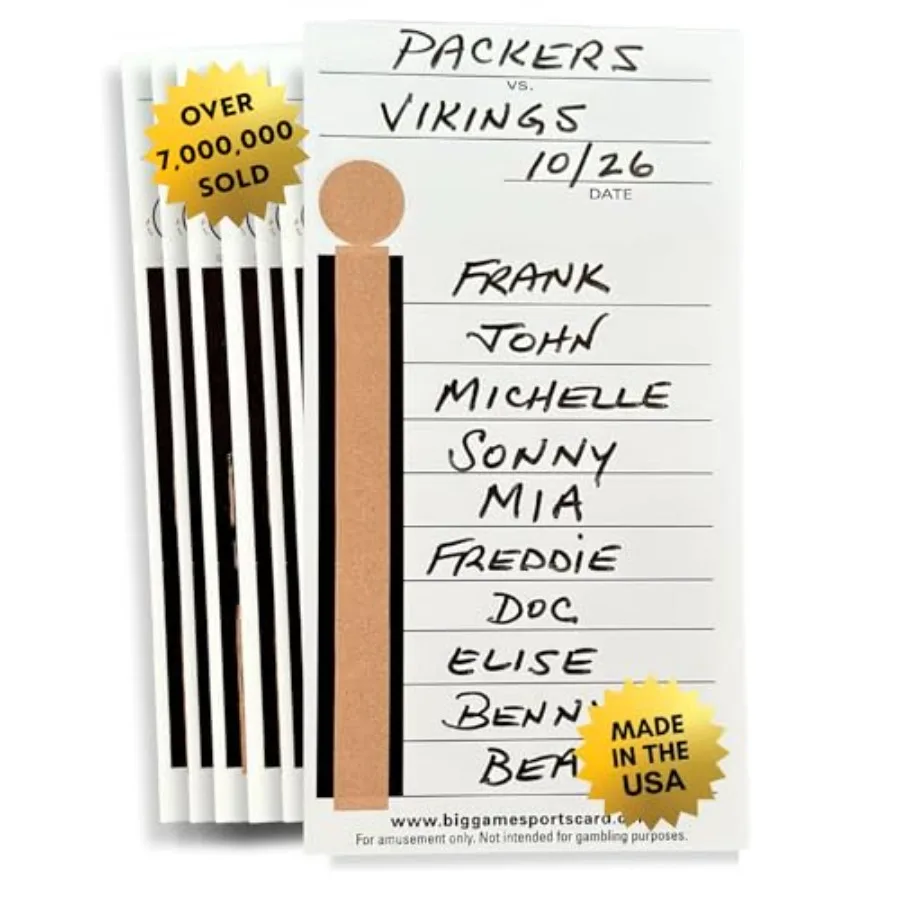 

Набор из 10 карточек для футбольных спортивных лотерей - 100 карточек с разными номерными последовательностями - Сделано в США - Продано более 7 000 000 карточек