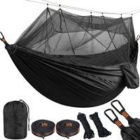 Lightweight Camping hammock with mosquito net Comfortable for Outdoor  Durable breathable 210T parachute nylon material Hammocks