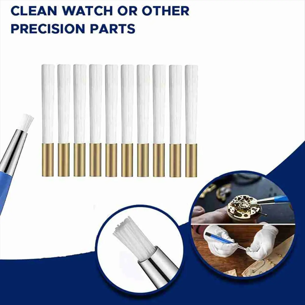 【Tools & Parts】 Scratch Brush Refills 10 Pack, Premium Fiberglass, Jewelry Making, Metal Polishing