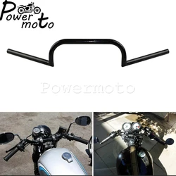 Motorcycle Clubman 22/25mm Bar 7/8'' 1'' Handlebar Black for Harley Honda Chopper Scrambler Cafe Racer XS650 XG750 XSR900 CB1100