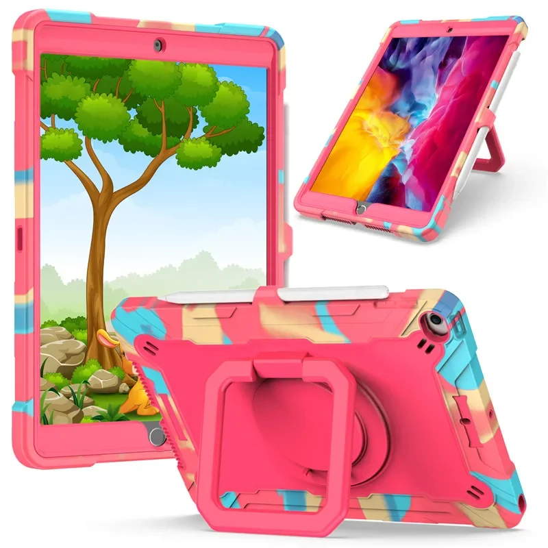 For iPad Air 3 4 Case 2020 iPad 10.2 Cover 7th 8th 9th Generation Shockproof Kids Tablet funda iPad Pro 10.5 11 2021 Ring Holder