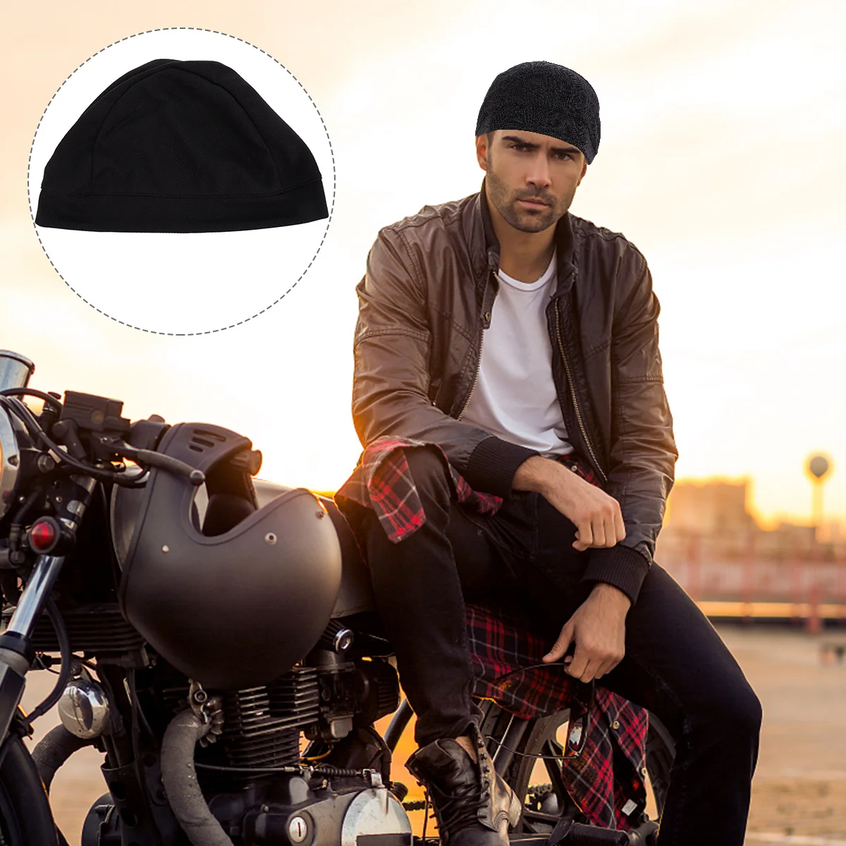 6Pcs Quick Dry Cycling Sports Inner Caps Windproof Sun Protection Bike Running Liner Inner Cap Bike Liner