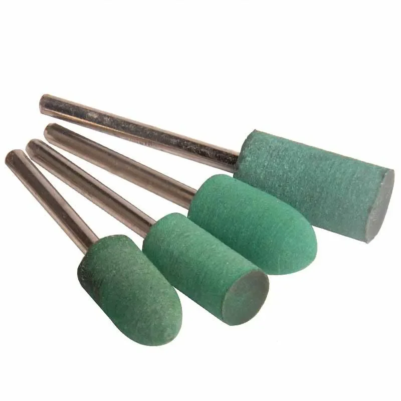 5Pcs Rubber Abrasive Grinding Head Rubber Mounted Point Grinding Head for Mold Metal Polishing Dremel Rotary Tools