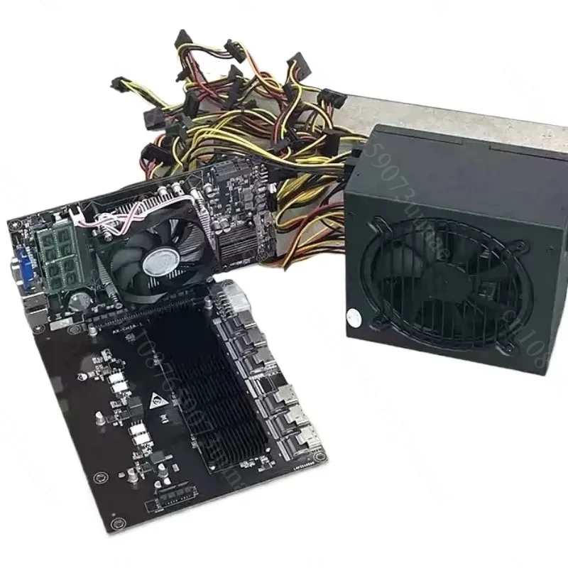B75 K9-ETH Control Motherboard LGA 1155 NAS Network Storage Mainboard Expandable For 24 Hard Drives