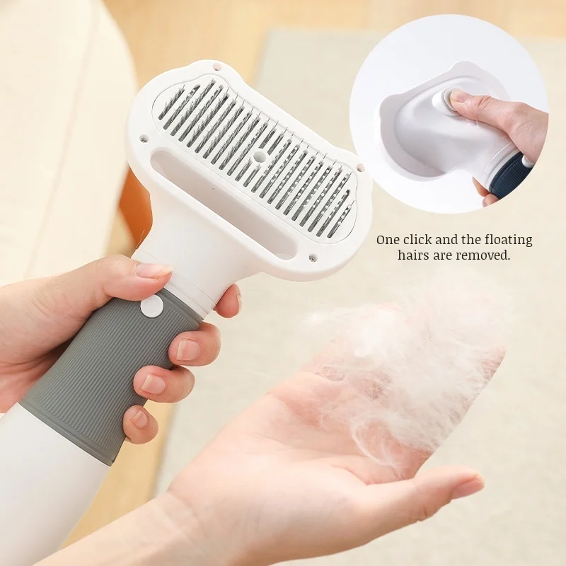 3-in-1 Pet Blow Dryer Pet Hair Comb Pet Hair Dryer 3 Speed Adjustable High Wind Power Hair Removal Comb Electric Hot Air Comb