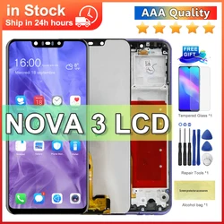 6.3'' For HUAWEI Nova 3 LCD Display Touch Screen Replace For HUAWEI Nova 3 PAR-LX1 PAR-LX Display Replacement parts