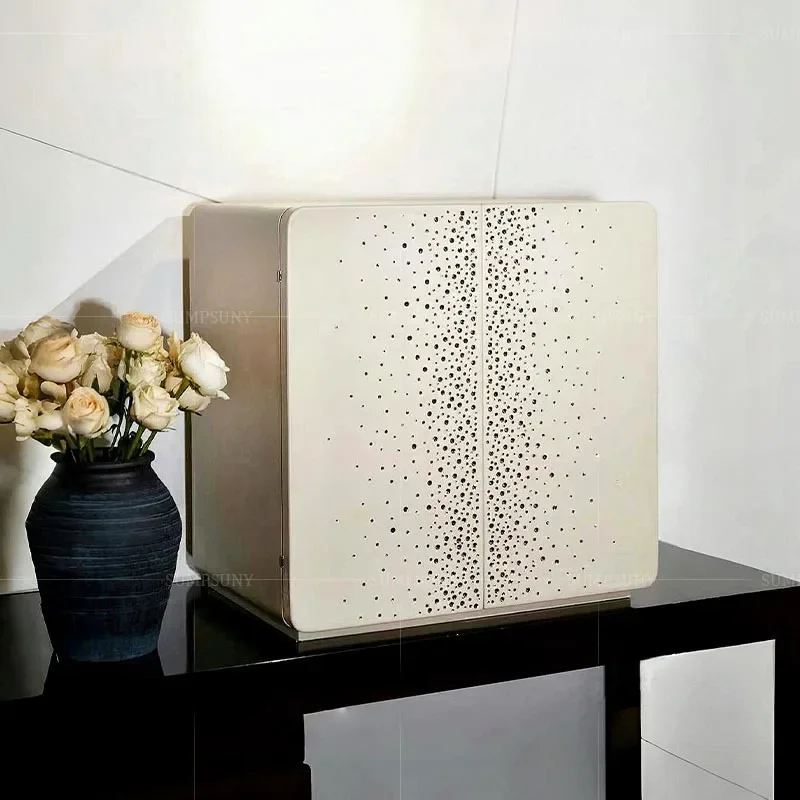Safe Modern light luxury, high-end crystal home, villa solid wood jewelry storage cabinet