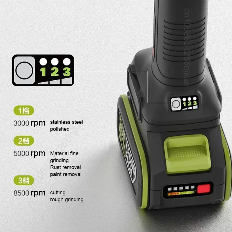 Worx WU805 herramienta desnuda amoladora angular inalámbrica sin escobillas 20v 100x16mm 8500rpm ajustable para pulir lijadora de corte Share Kress