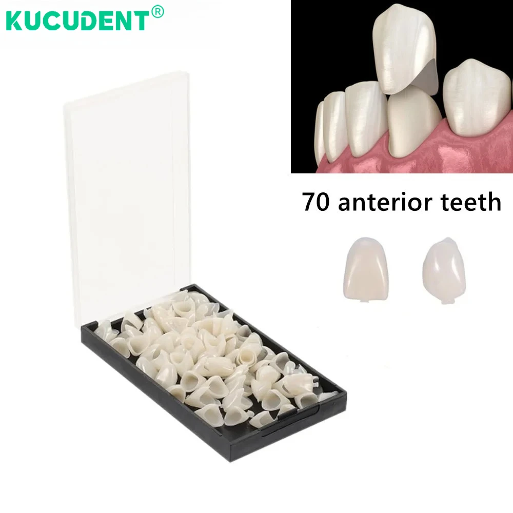 1 صندوق الأسنان طقم التاج المؤقت الأمامي الأمامي المولي الخلفي قشرة الأسنان للأطفال العناية بالفم تبييض الأسنان أدوات طب الأسنان