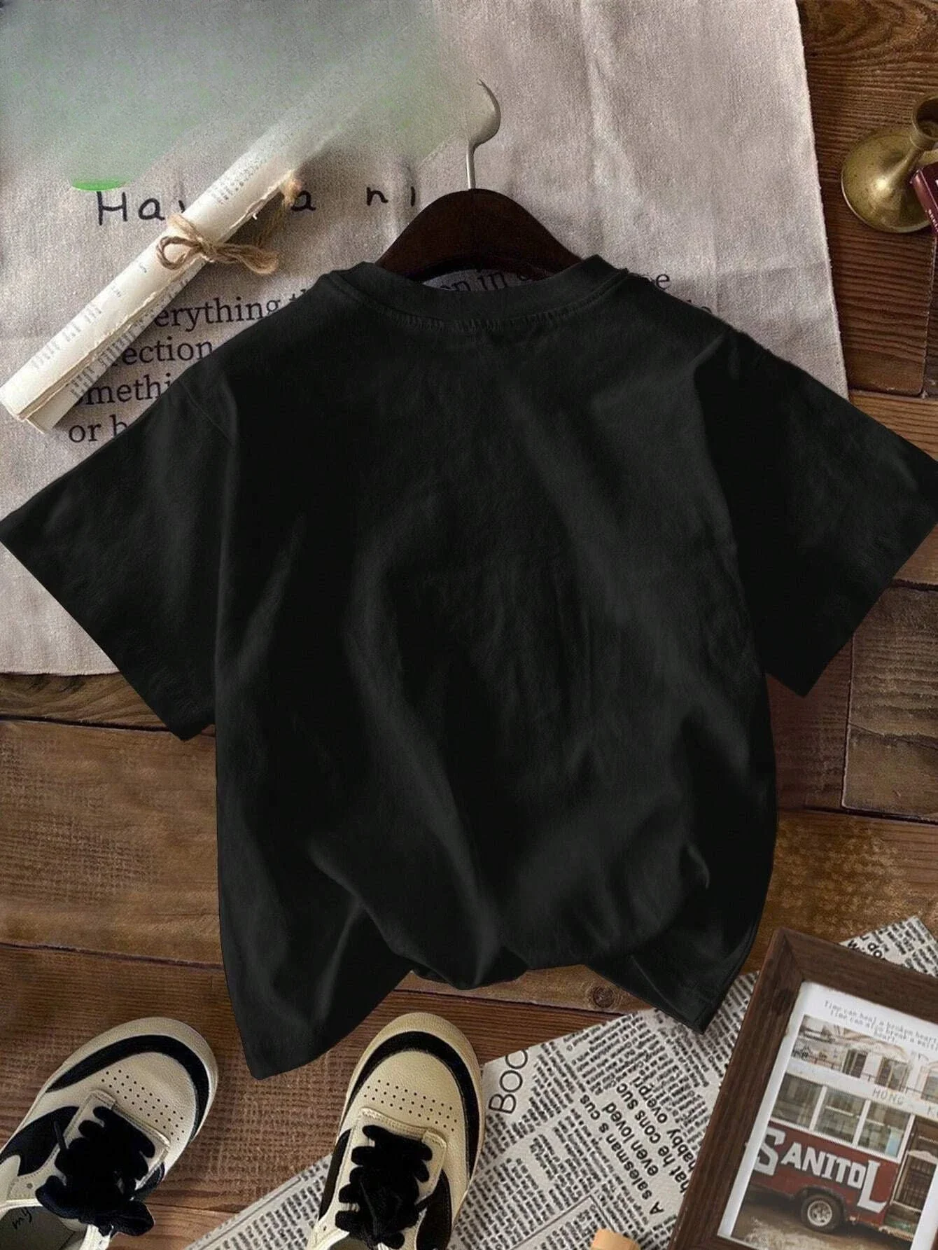 Kurzarm-T-Shirt mit Rundhalsausschnitt, Monstera-Philodendron-Tropenblatt-Print, Damen-Shirt, lässiges Mode-Grafik-T-Shirt, Damen-T-Shirts – Detail 8