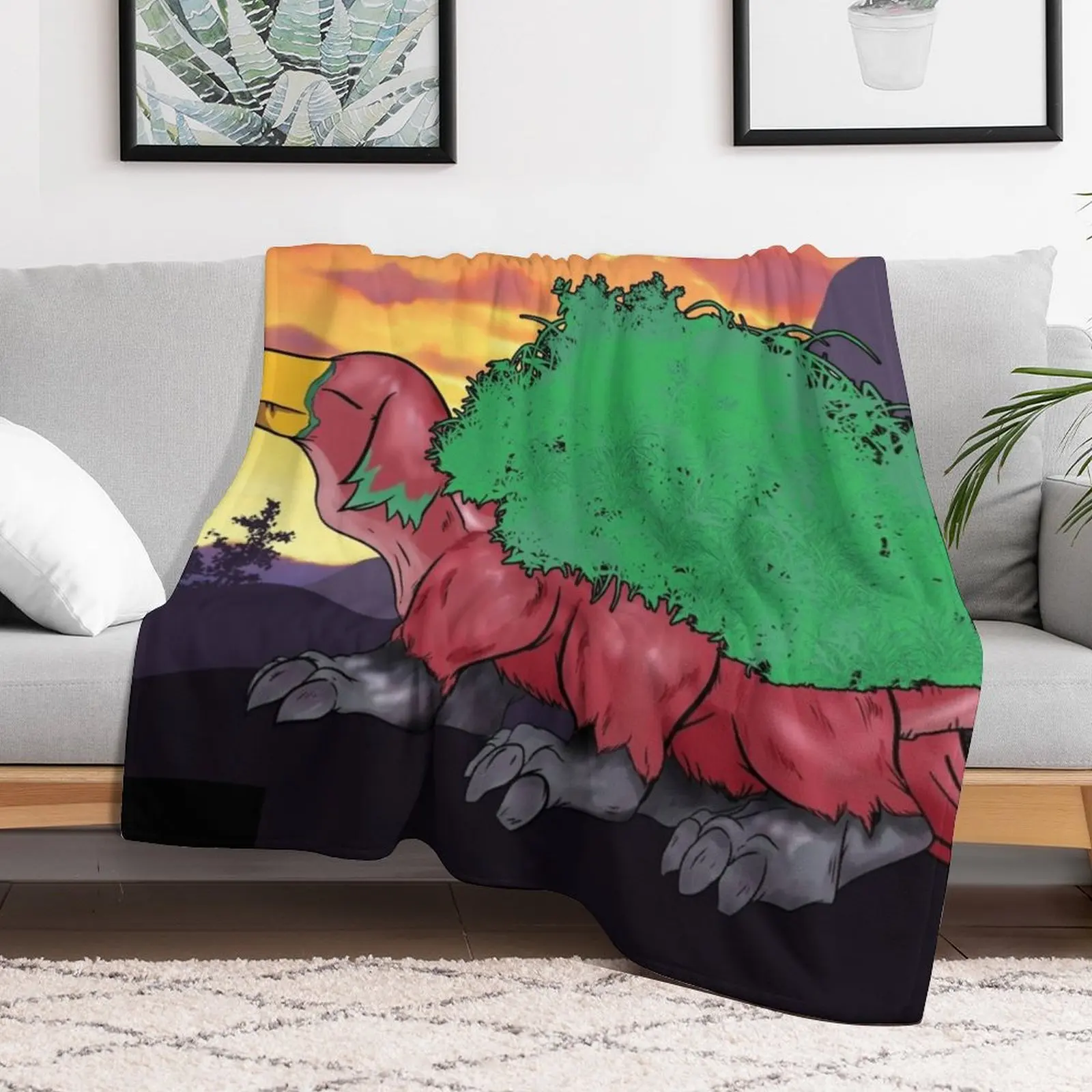 Sniffer Throw Blanket couch cozy soft plush fuzzy picnic outdoor blanket 5
