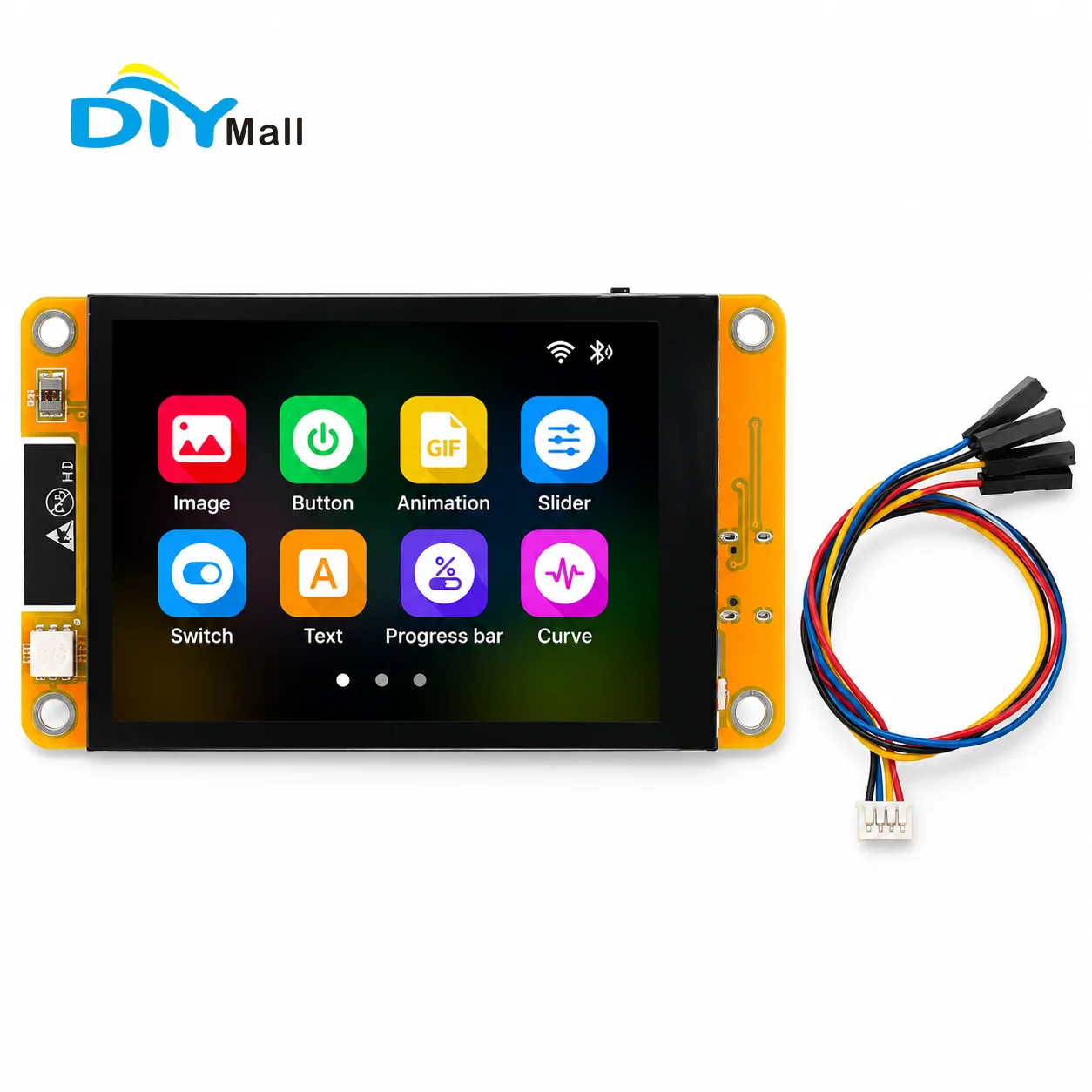 DIYmall ESP32 2.8 Inch TFT HMI LCD Display Module 240x320 Capacitive Touch ST7789 Driver 4MB Flash WiFi for Arduino