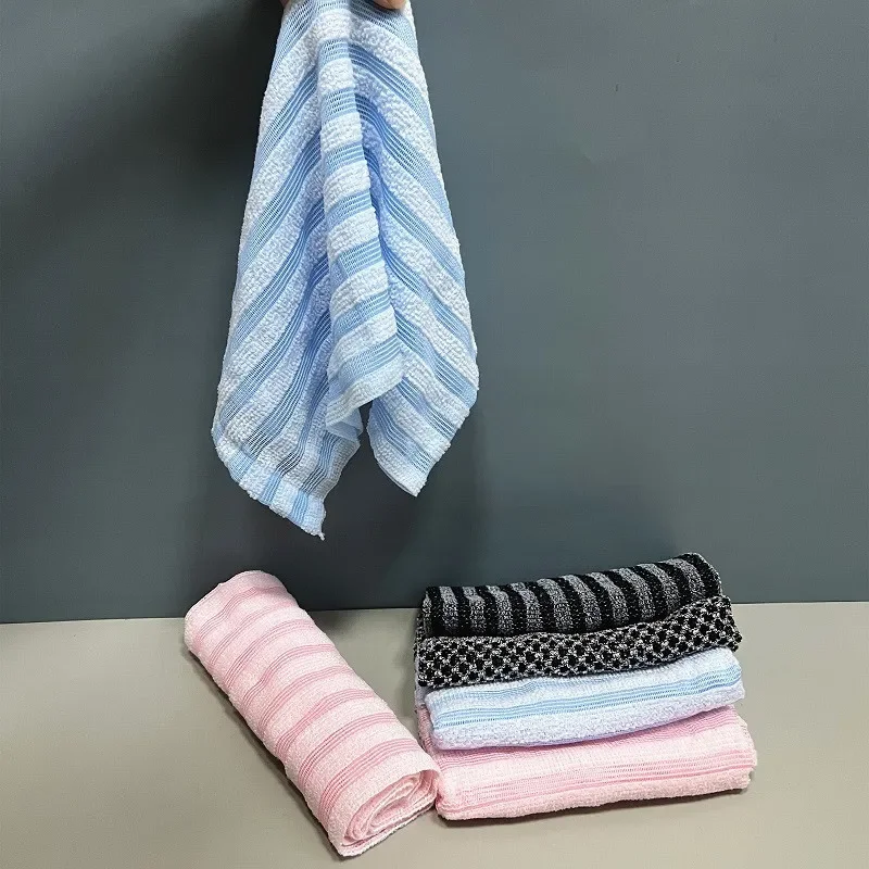 Exfolierender Waschlappen Rückenschrubber für die Dusche für Männer Silberionen-Multifunktions-Schaumbadetuch Extra Langes Peeling-Handtuch – Detail 2