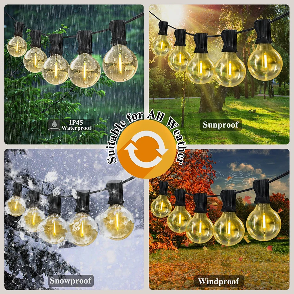 Solar Led Light Outdoor String Lights Wedding Decoration Fairy Lights Party Street Garland Garden Decoration Outdoor