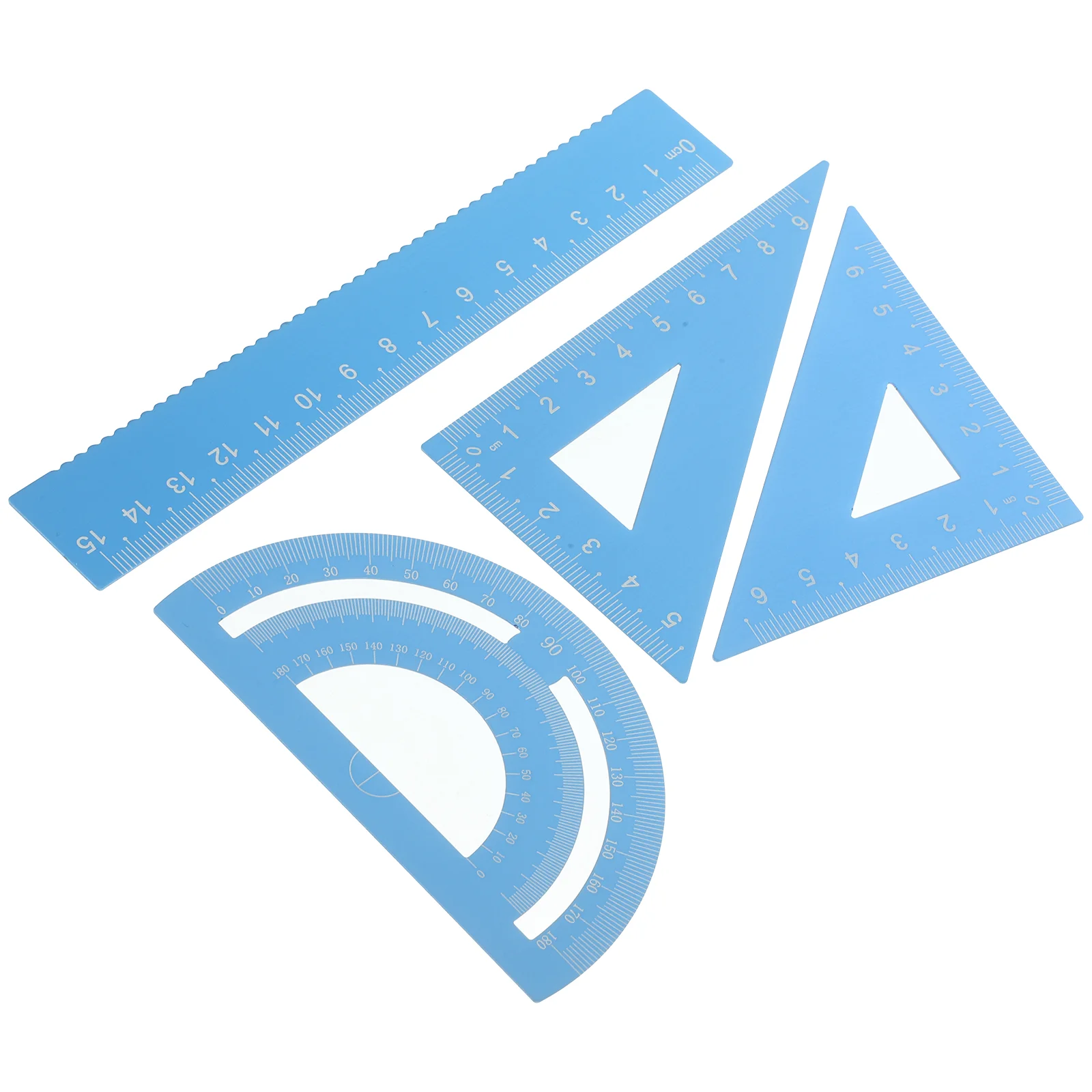 Drafting Tool Precise Protractor Ruler Set Kids Drawing Stationery Design Metal and Office Measuring Rulers Tools