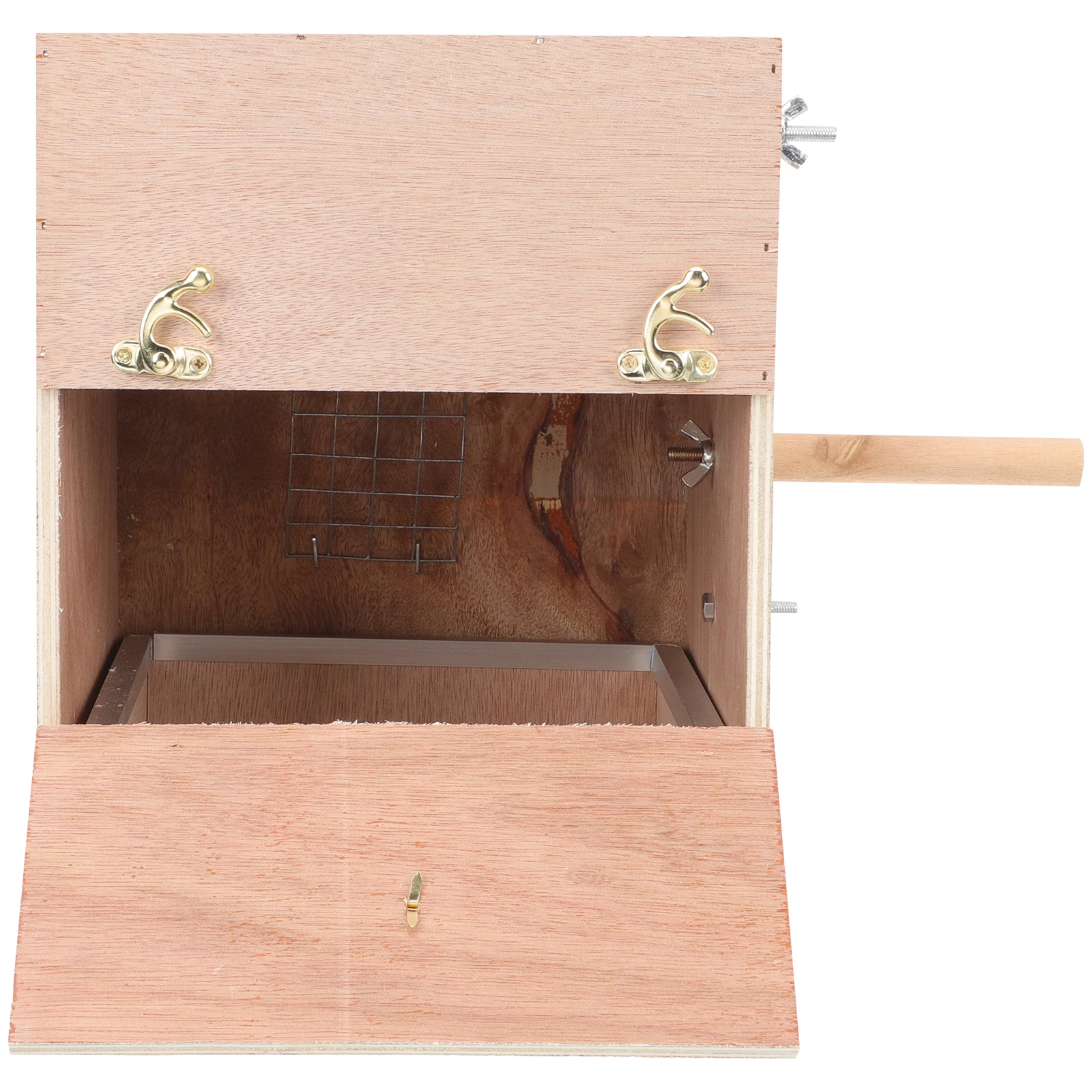 

Wooden Bird Nest Parakeet Nesting Box Easy Assemble Install Garden Park Use Parrot Breeding Shelter Parakeet Nesting Box