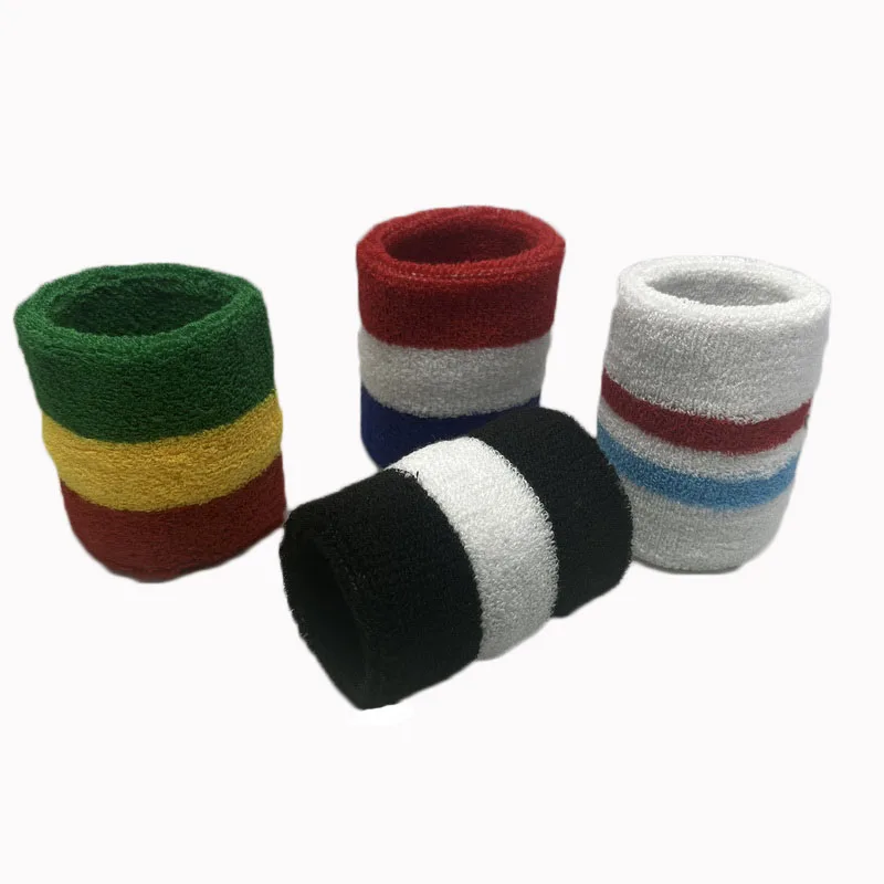 Men Women Sport Wristbands For Tennis Yoga Headband Volleyball Wrist Brace Guard Basketball Fitness Towel Sweatband Head Band