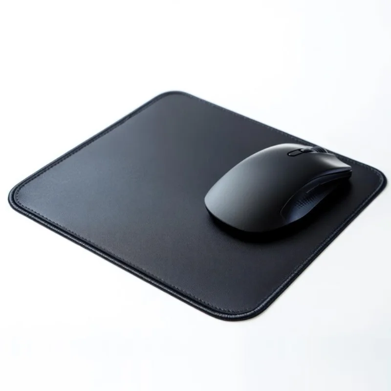 Mouse Pad with Anti-fray Stitching,  Waterproof Computer Mousepad with Non-Slip Rubber Base, Gaming and Office & Home, Black