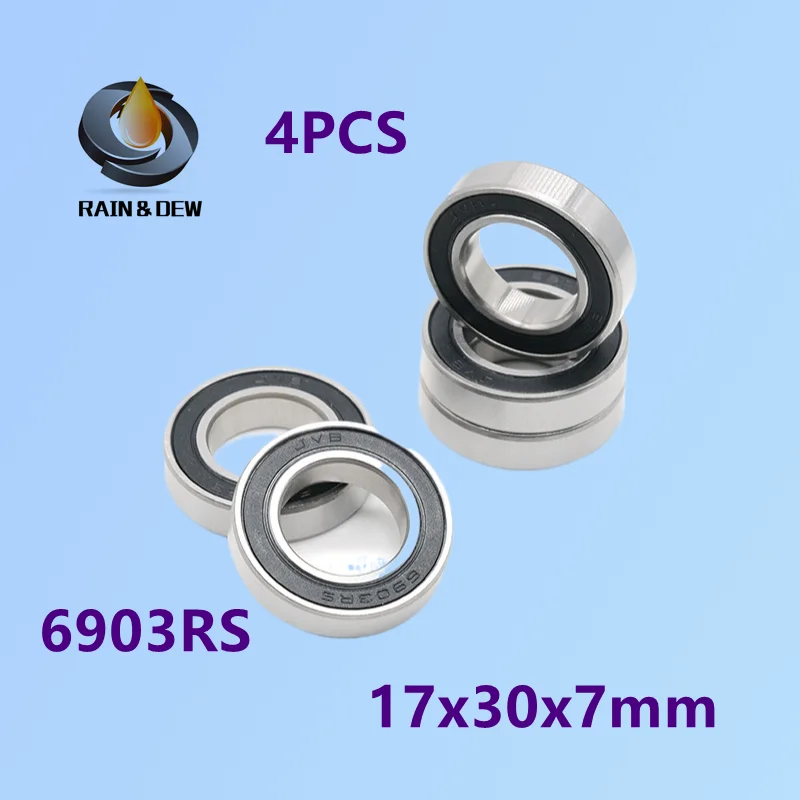 

4 шт. 6903RS подшипник 17x30x7 мм велосипедный каретка запасные части шарикоподшипники