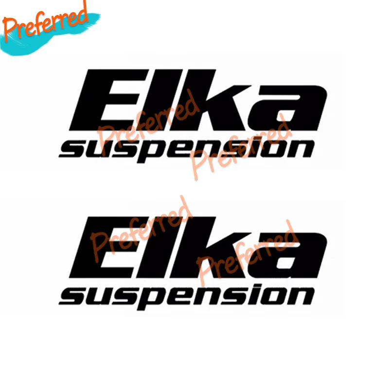 2 наклейки Elka Suspension Decal из вырезанного винила для внедорожников, UTV, ATV, грузовиков - можно изготовить в любом размере.