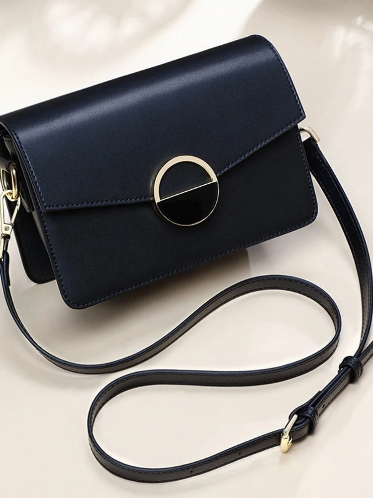 Spring Summer New Women's Leather Crossbody Bag Versatile Small Square Bag Underarm Bag Fashionable And Practical Handbag
